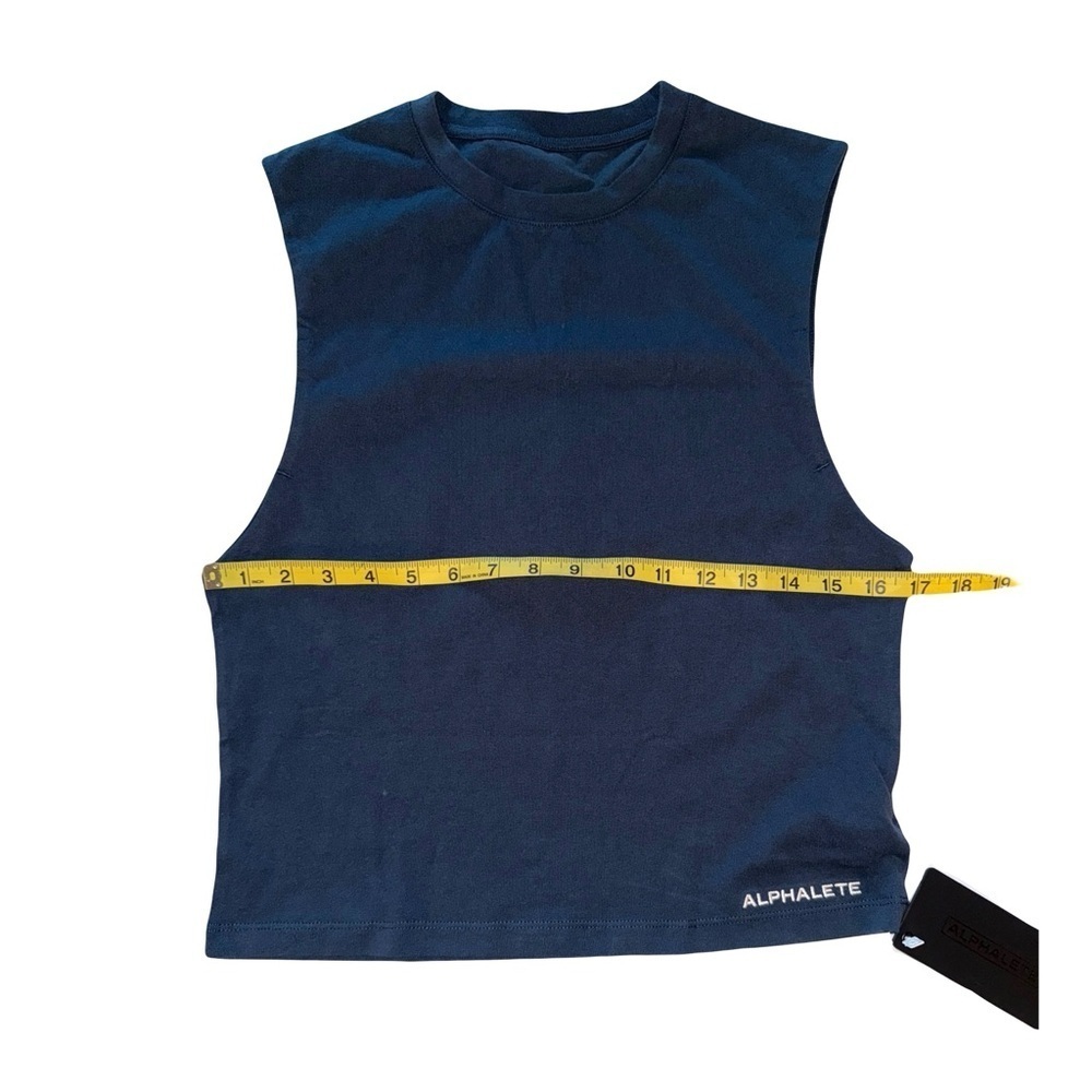 NWT Alphalete Women’s Blue Athletic Tank Medium - Picture 3 of 5